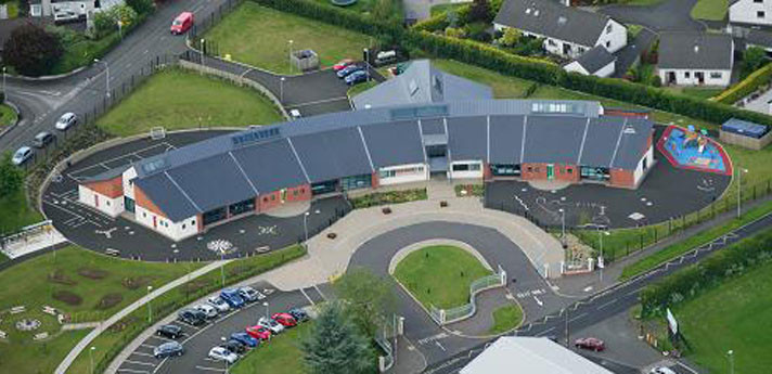 Aerial of Fourtowns Primary School